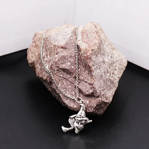 Медаль ведьмы в стиле хип-хоп Харадзюку, металлическое ожерелье со звездами, драгоценными камнями, драгоценностями, подарок, P2408
