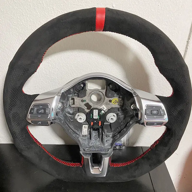 

Для VW Golf 6 (VI) GTI MK6 2009-2014 Polo Scirocco Passat CC Tiguan R-Line 2010-2016 искусственная замша кожаная отделка