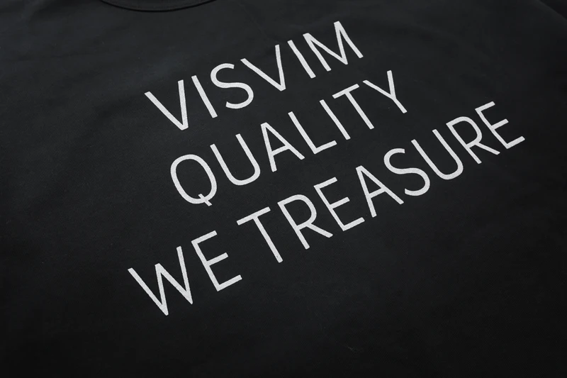 Фото Футболка Visvim Stitch Box Label 26SS, Япония, унисекс, высокое качество, простой принт, короткий рукав, свободный крой, топ, футболка №5
