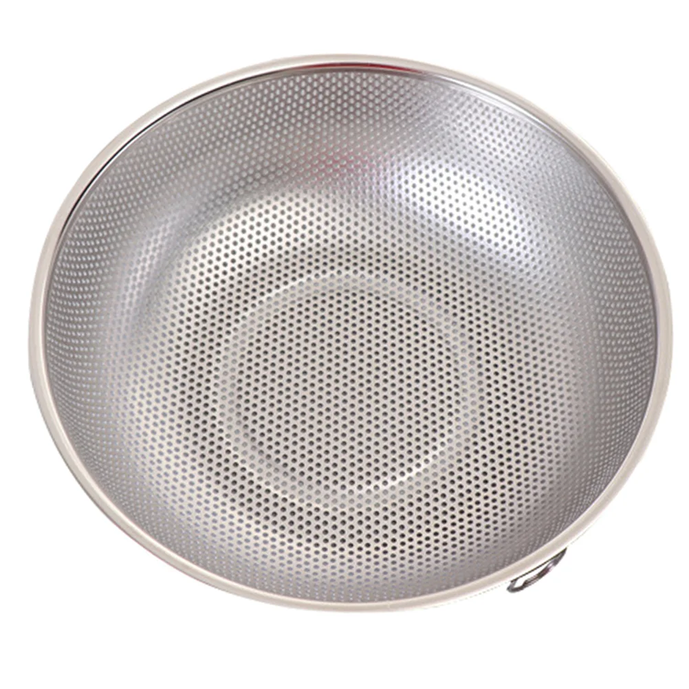 

Strainer Colander Rice Basket Washing Bowl Mesh Fruit Vegetable Kitchen Steel Drain Basin Stainlesswasher Pasta Sieve Wash Fine