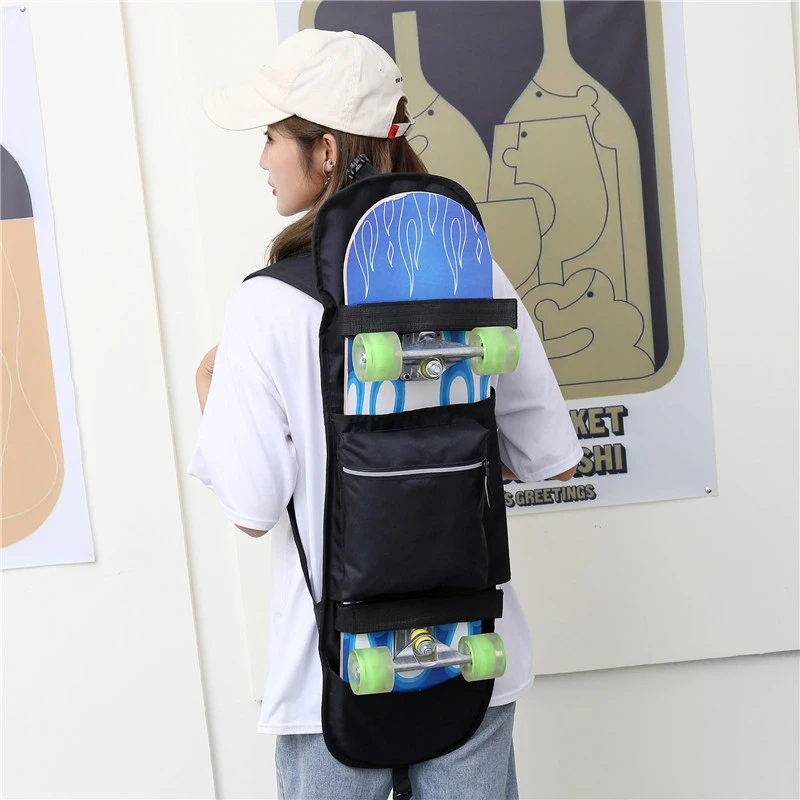 Double Rocker Skateboard Bag Land Surfboard Shoulder Backpack Outdoor Sport Longboard Protective Storage Bags Skate Accessories