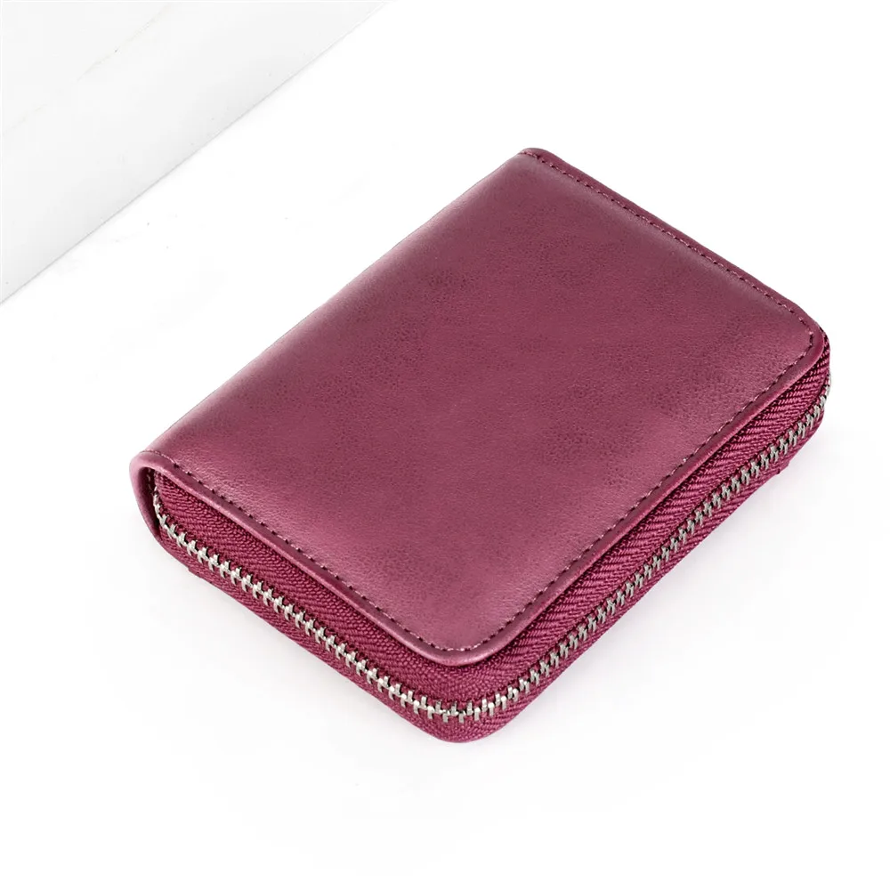 Кошелек из натуральной кожи для женщин маленький бумажник с монетницей и