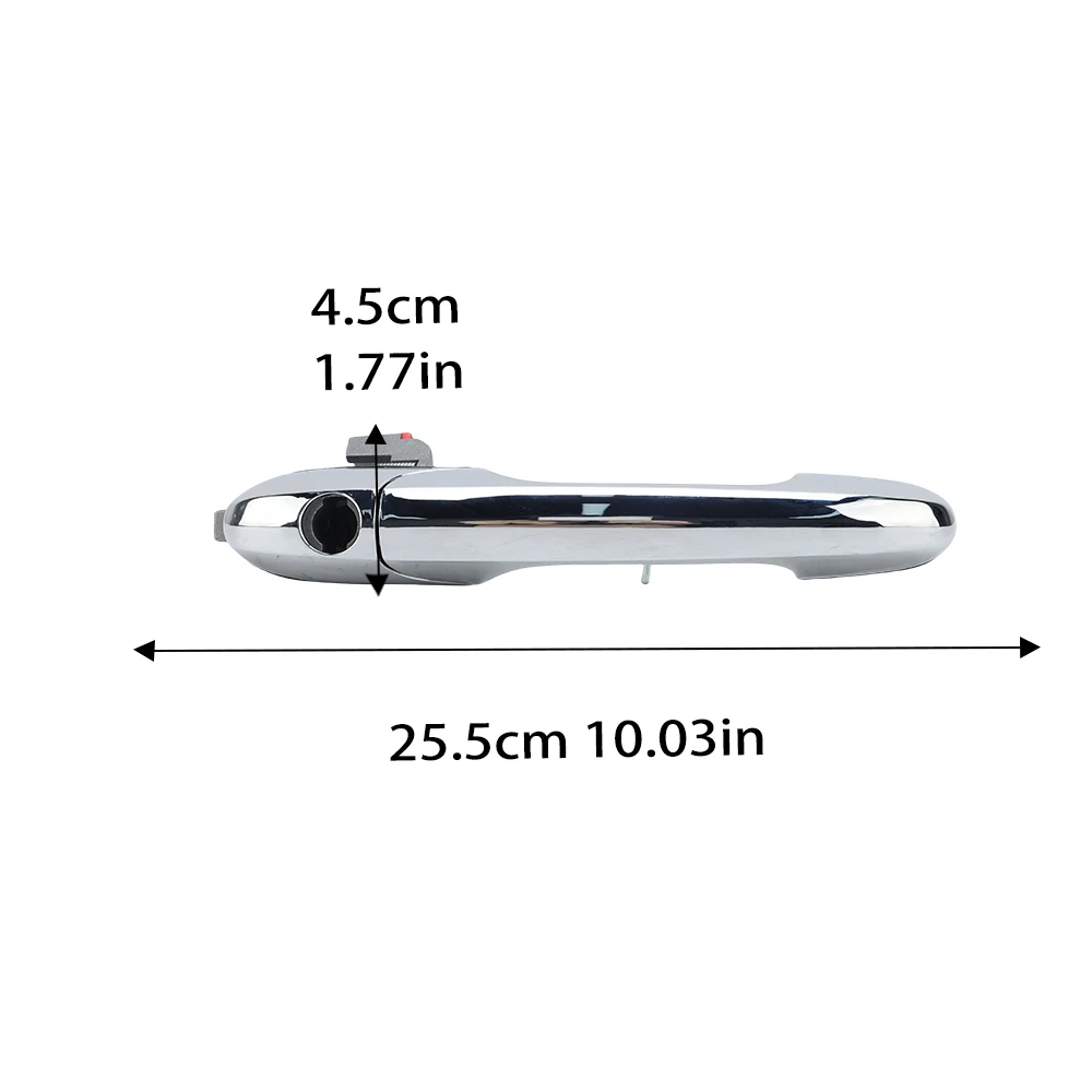 Хромированная внешняя дверная ручка для Fiat 500 2007-2020 сменные автомобильные