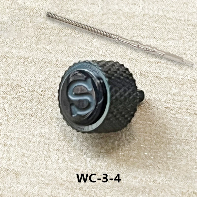Watch Crown7mm compatible with 7S26/NH35/NH36/NH35a/NH36a/NE5/4R36/6R15 movements Fit SKX007/SKX009 Stainless Steel S Logo Crown