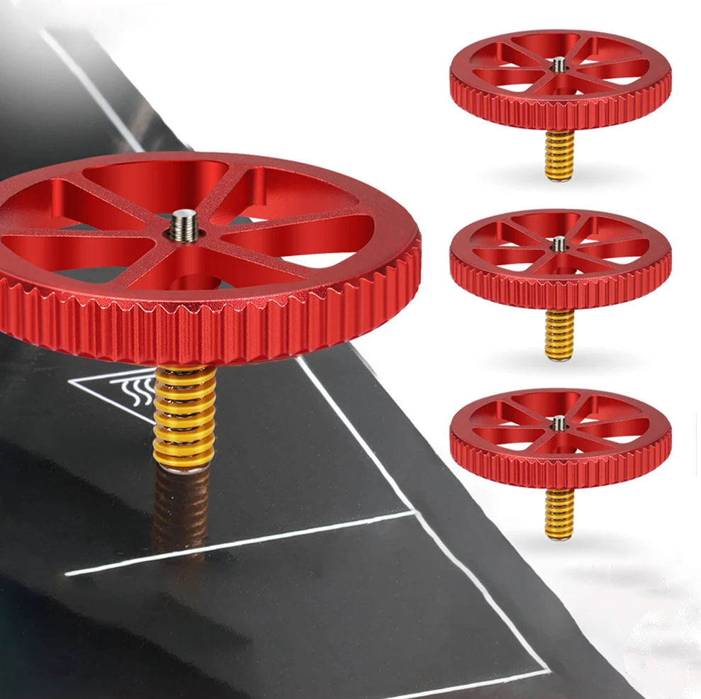 

4 Sets M3 Screw and Nut Heat Bed Advanced Leveling Spring Knob Kit For Cr10 3D Printer Print Platform Accessories