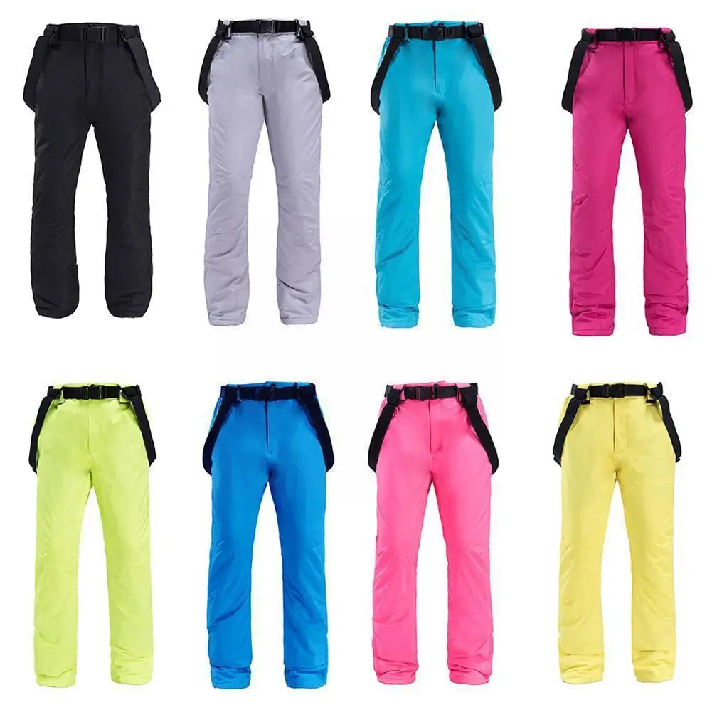 

1pcs Ski Pants Men And Women Outdoor High Quality Windproof Warm Waterproof Couple Snowboard Trousers Ski Ski Winter Pants B0O9