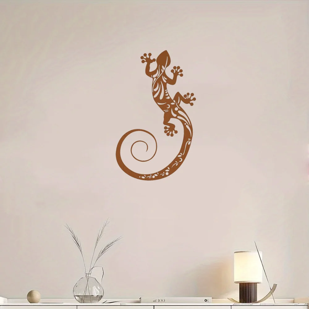 Металлическая 3D ящерица настенный Декор для дома гостиной спальни офиса