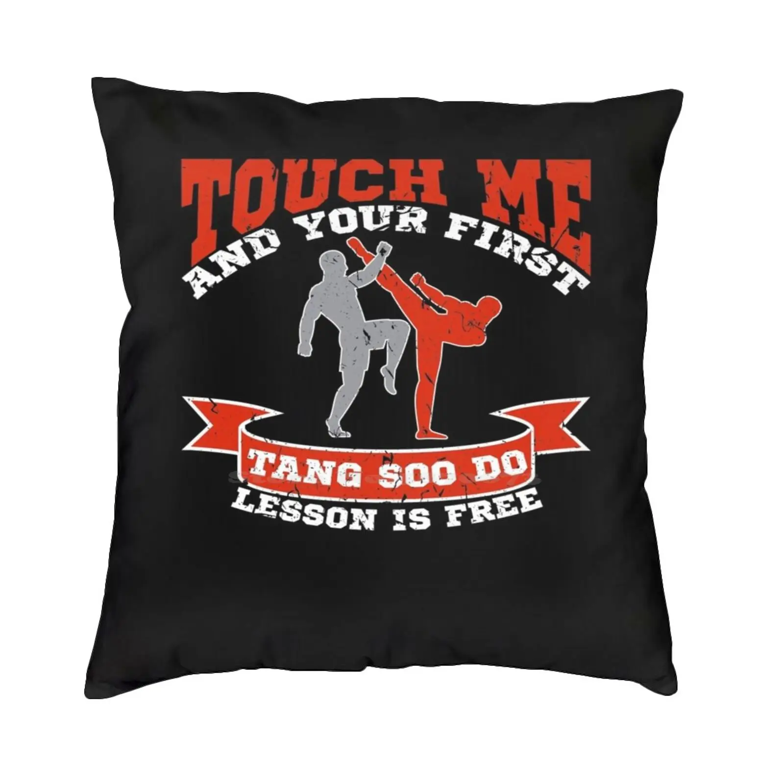 Touch Me And Your First Tang Soo Do Lesson Martial Arts Dojo Домашний диван Автомобильная подушка Наволочка