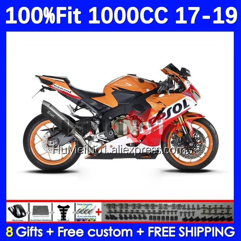 

Repsol Orange Injection Body For HONDA CBR1000 CBR 1000 RR CC CBR1000RR 17 18 19 8No.67 CBR 1000CC 1000RR 2017 2018 2019 Fairing