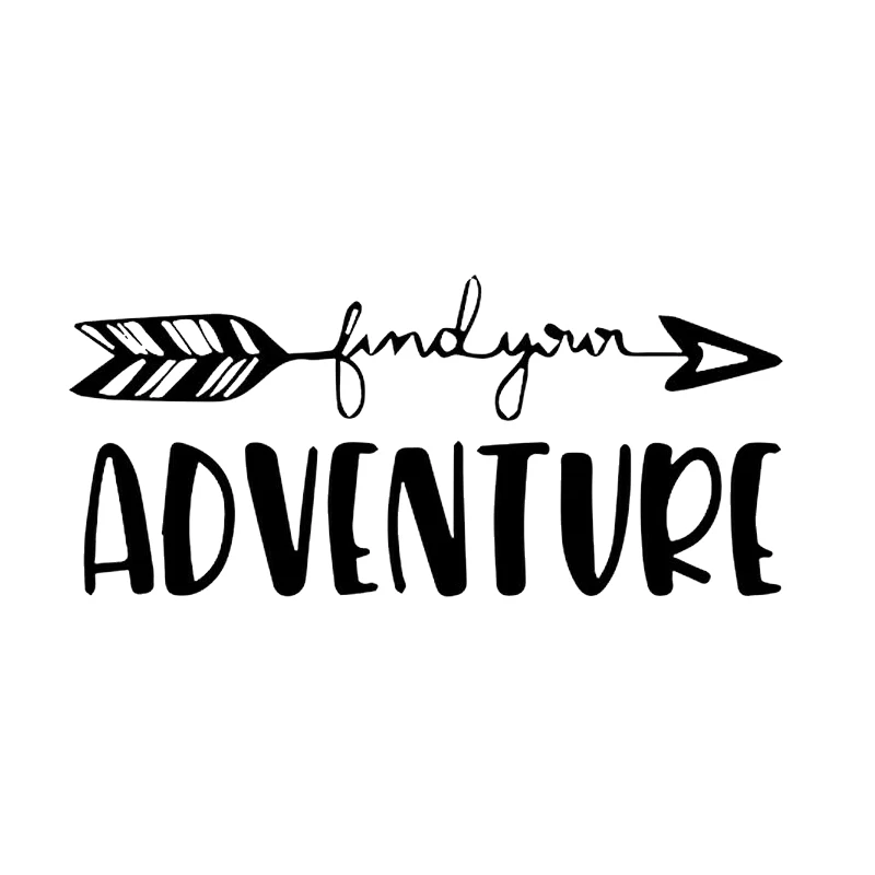 

17*7,7 см Find Your Adventure Vinyl Декаль для автомобиля грузовика Window бампер, аксессуары для мотоциклетного шлема стену, художественная наклейка