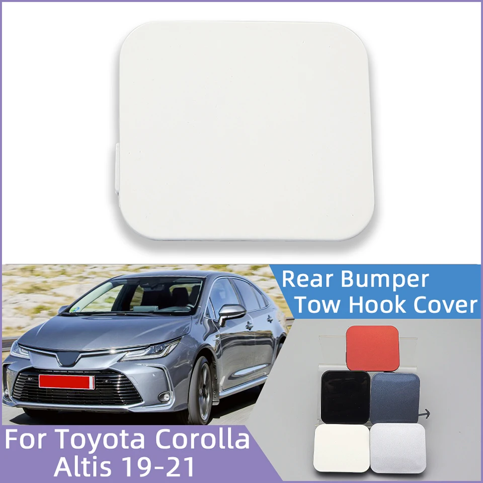 

Rear Bumper Towing Hook Eye Cover Cap For Toyota Corolla 2019 2020 2021 Auto Part Tow Hook Hauling Trailer Lid Garnish Trim Red