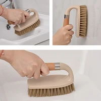 kitchen cleaning bathroom toilet glass wall multifunction bathtub brush bottom wooden handle sponge cleaning tool