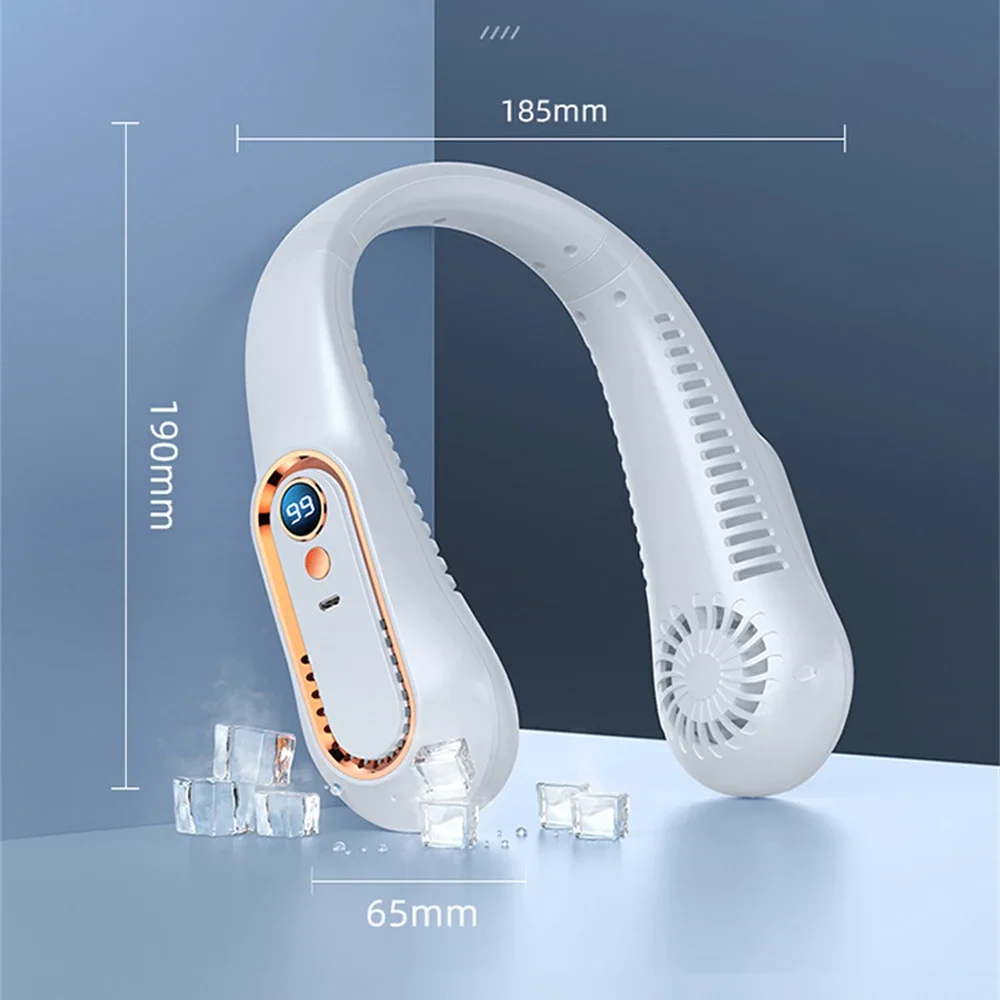 Беслопастной мини-вентилятор портативный бесшумный с USB-зарядкой для занятий