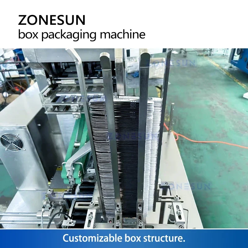 ZONESUN Автоматическая машина для производства картонных коробок с горизонтальной