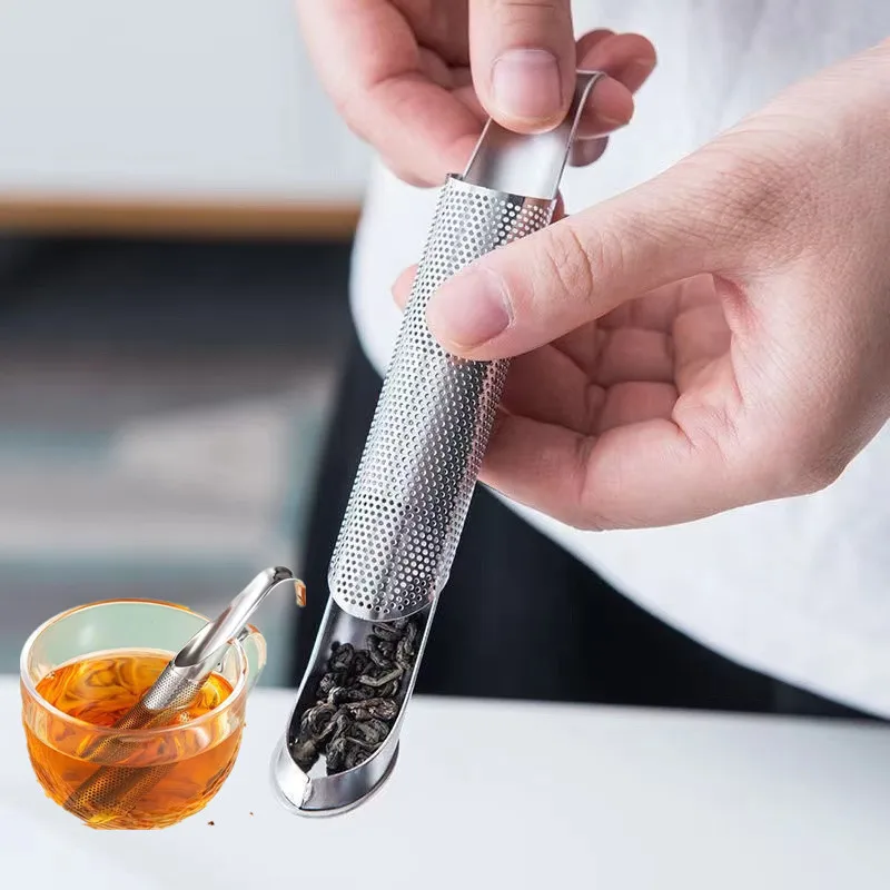 

Stainless Steel Tea Infuser Reusable Creative Pipe Design Metal Tea Strainer for Mug Fancy Filter for Puer Tea Herb Tea Tools