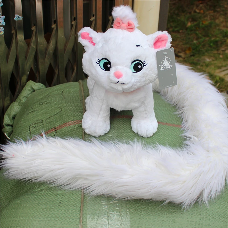 Disney 1 шт. 30 см плюшевая игрушка Marie Cat аниме Аристократы Мари кот с длинным хвостом