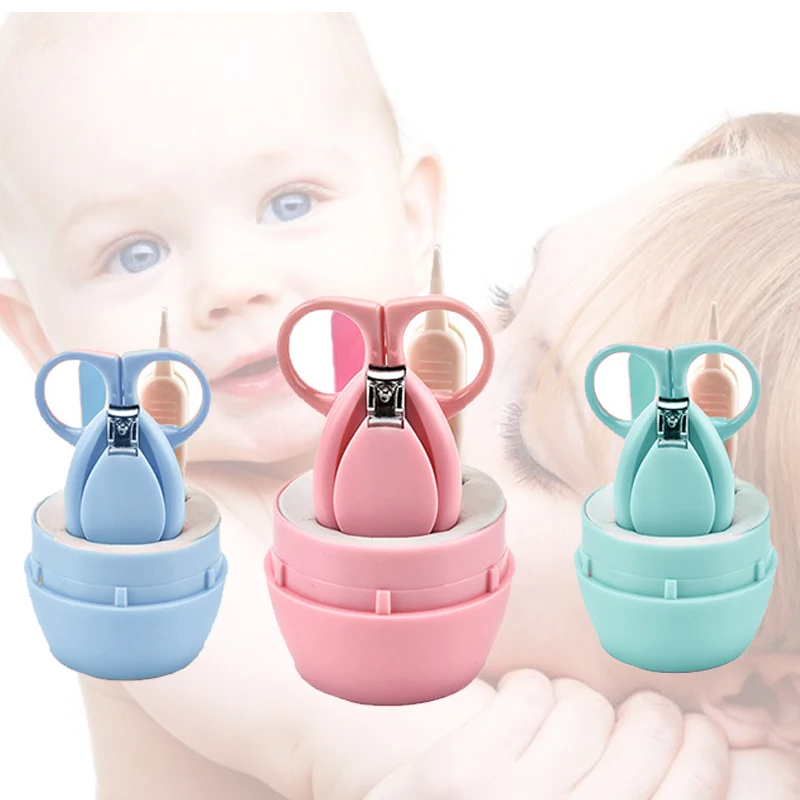 4 Pc Nail Care Newborn Kids Childish Baby Nail Trimmer Cutter 4PCS Health Care For Infant Boy Children Newborns Kids Nail Care