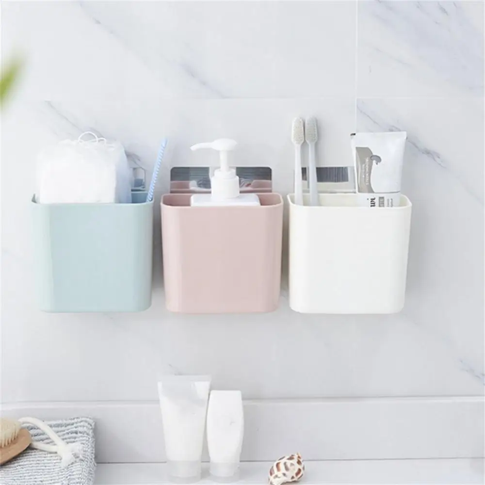 

Toothbrush Shelf Toilet Bathroom Suction Wall Hanging Comb Toothpaste Storage Toothbrush Holder Bathroom Accessories