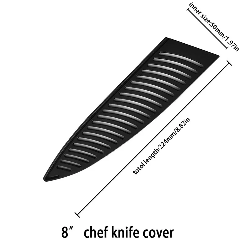 Черные пластиковые чехлы для ножей