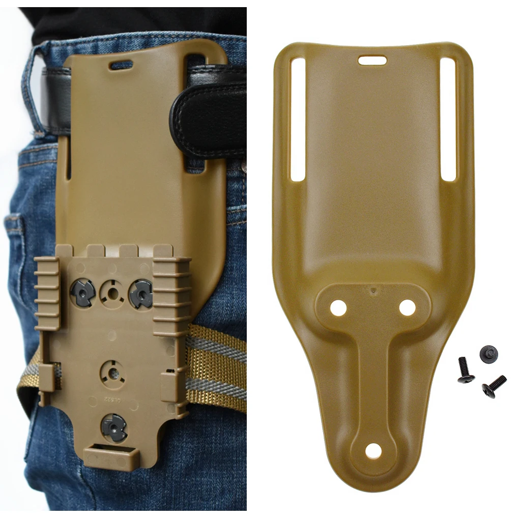 

Tactical Airsoft Belt Loop Gun Holster Belt Paddle Adapter Base Mid-ride Universal Pistol Holster Platform Hunting Accessories