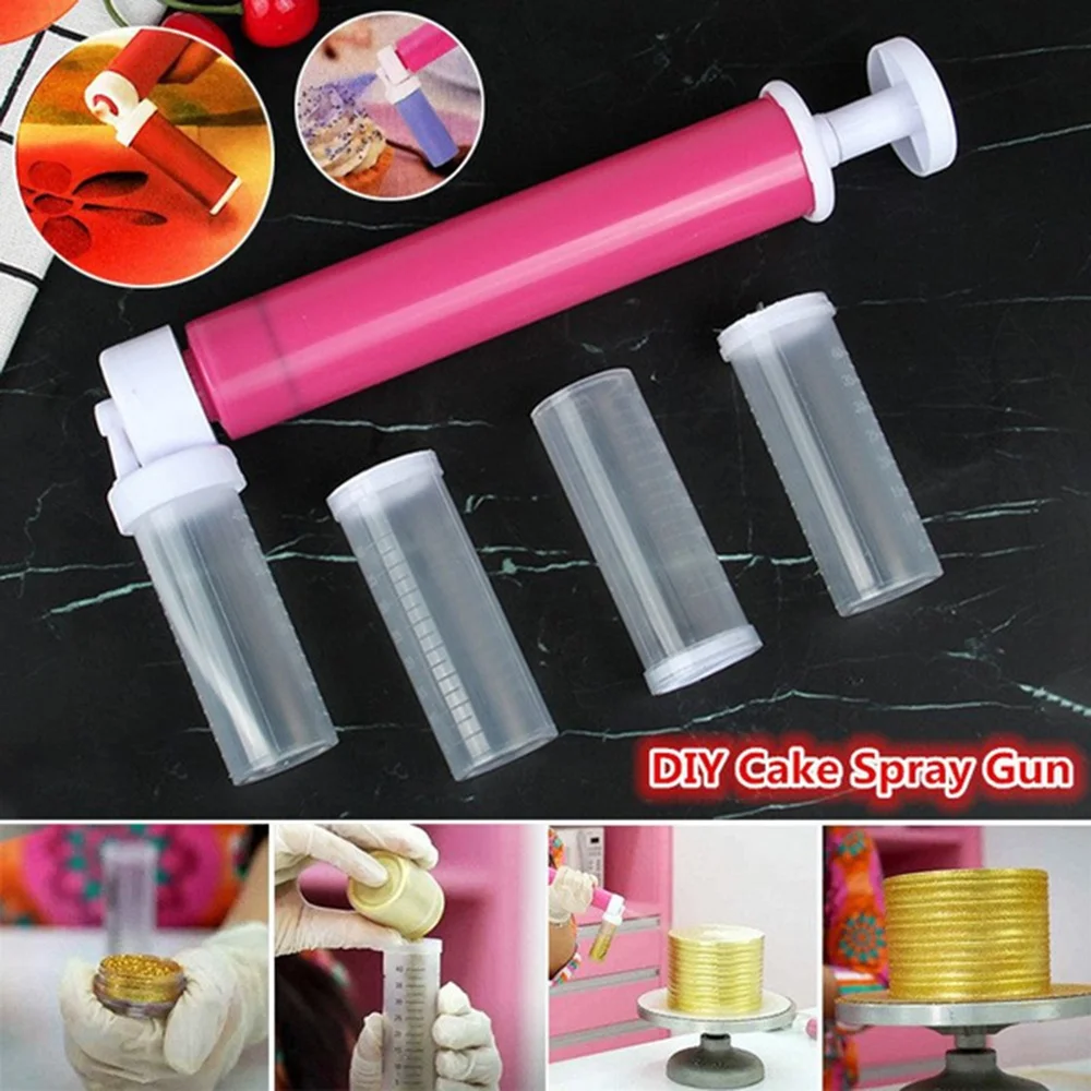 

DIY Cake Coloring Duster Manual Cake Airbrush Pump Cake Decorating Tool Baking Tool Gift For Dessert Lover Kitchen Accessories