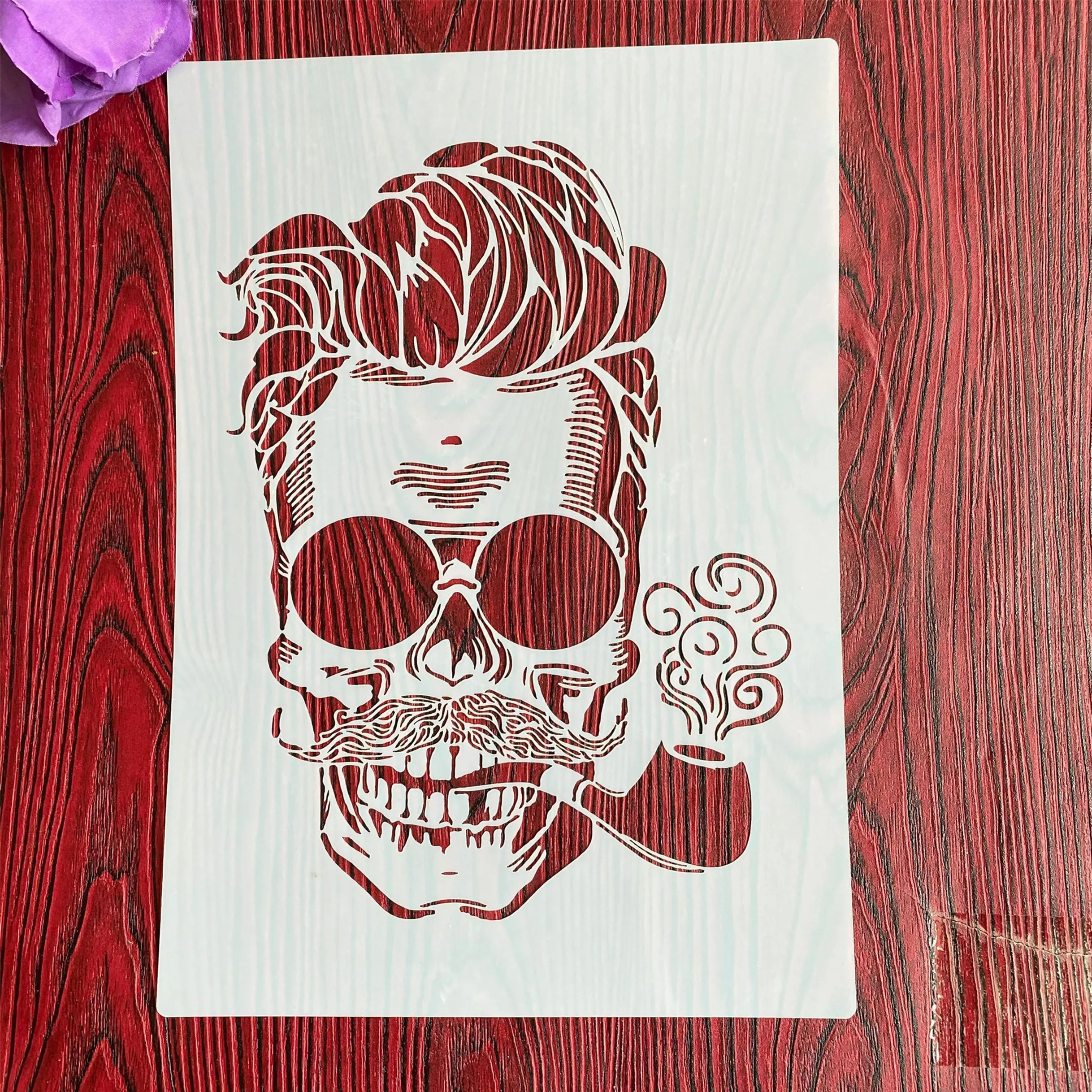 

A4 29 *21cm DIY Stencils wall Painting Scrapbook Coloring Embossing Album Decorative Paper Card Template wall handsome guy