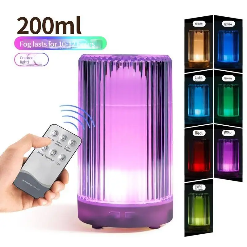 

Ароматерапевтическая машина, увлажнитель воздуха, атмосферная лампа для семейной спальни, офиса, ночник для беременных женщин, тихий подарок, кристальная настольная лампа