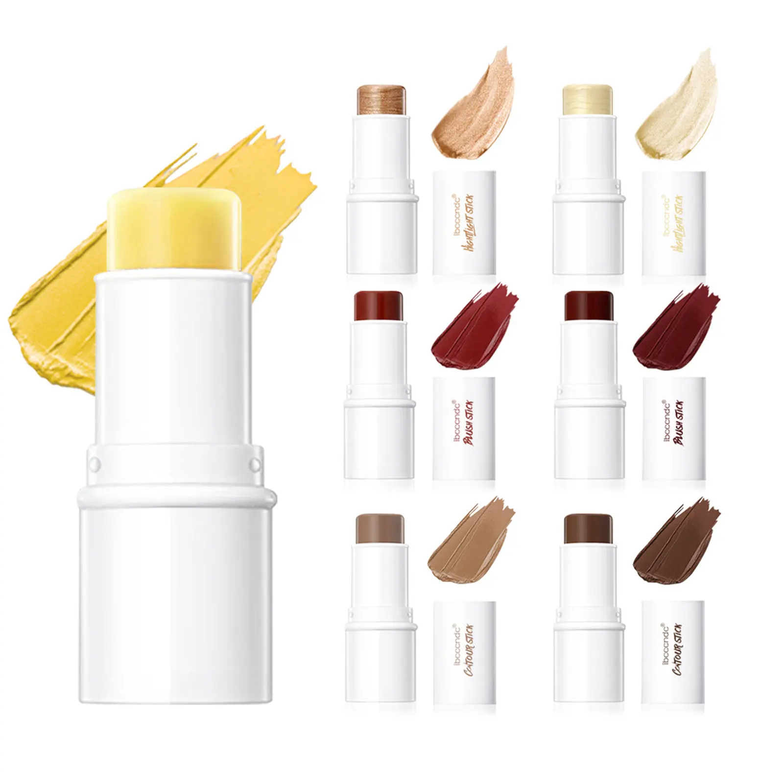 

Водонепроницаемая Косметическая палка для лица, набор увлажняющих палочек для лица, кремовая текстурированная, защита от пота