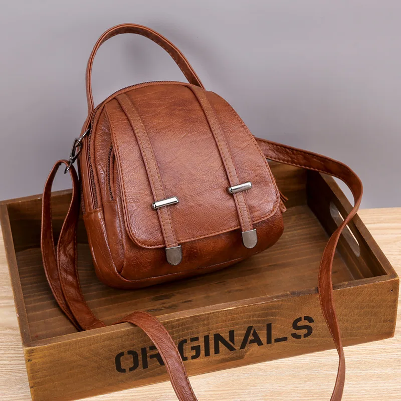 

2023 Shoulder Bag Purses For Girls Quality Leather Luxury Designer Retro Messenger Bag Mobile Phone Bag Waterproof Crossbody Bag