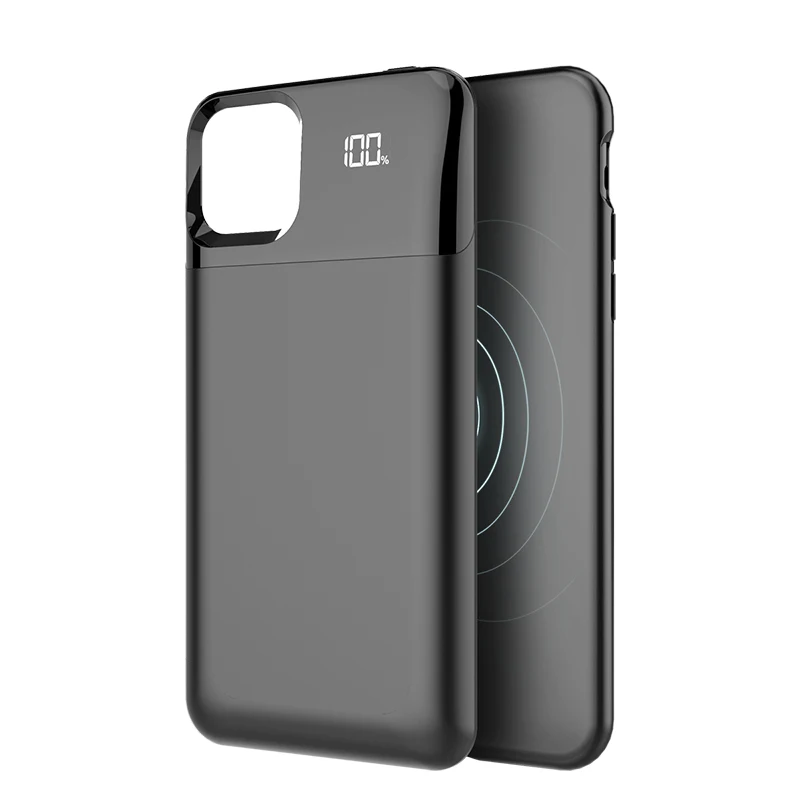 

2 in 1 Wireless Charging Battery Case For iPhone 11/11 Pro/11 Pro Max Power Bank Case with Soft Edge Cover