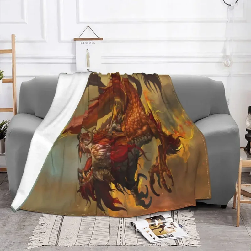 

Dragons Zodiac Animal Fleece All Season Han Imperial Power Super Soft Throw Blankets For Bed Car Bedspreads