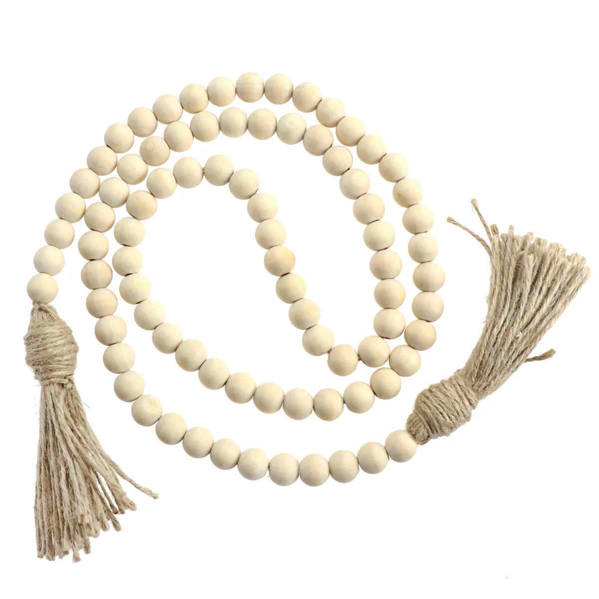 

Home Decor Beads Rustic Table Garland Wood Fall Para Mesa Farmhouse Tassels