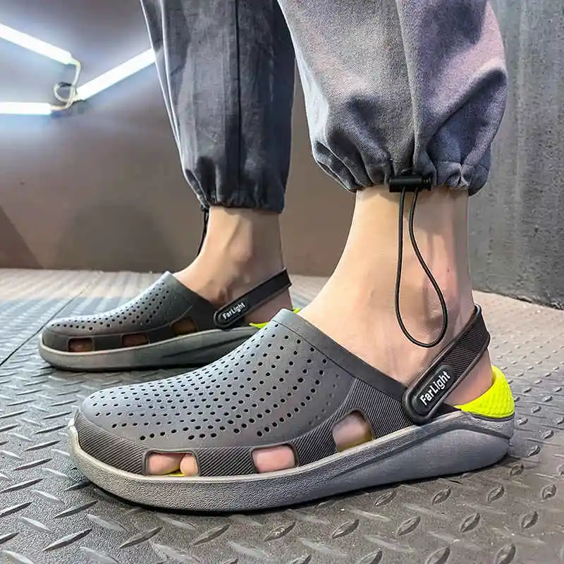 Кроссовки мужские резиновые прочные сандалии носки пляжные тапочки теплая белая