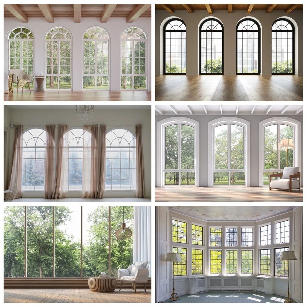 Фон для фотосъемки с изображением французского окна | AliExpress