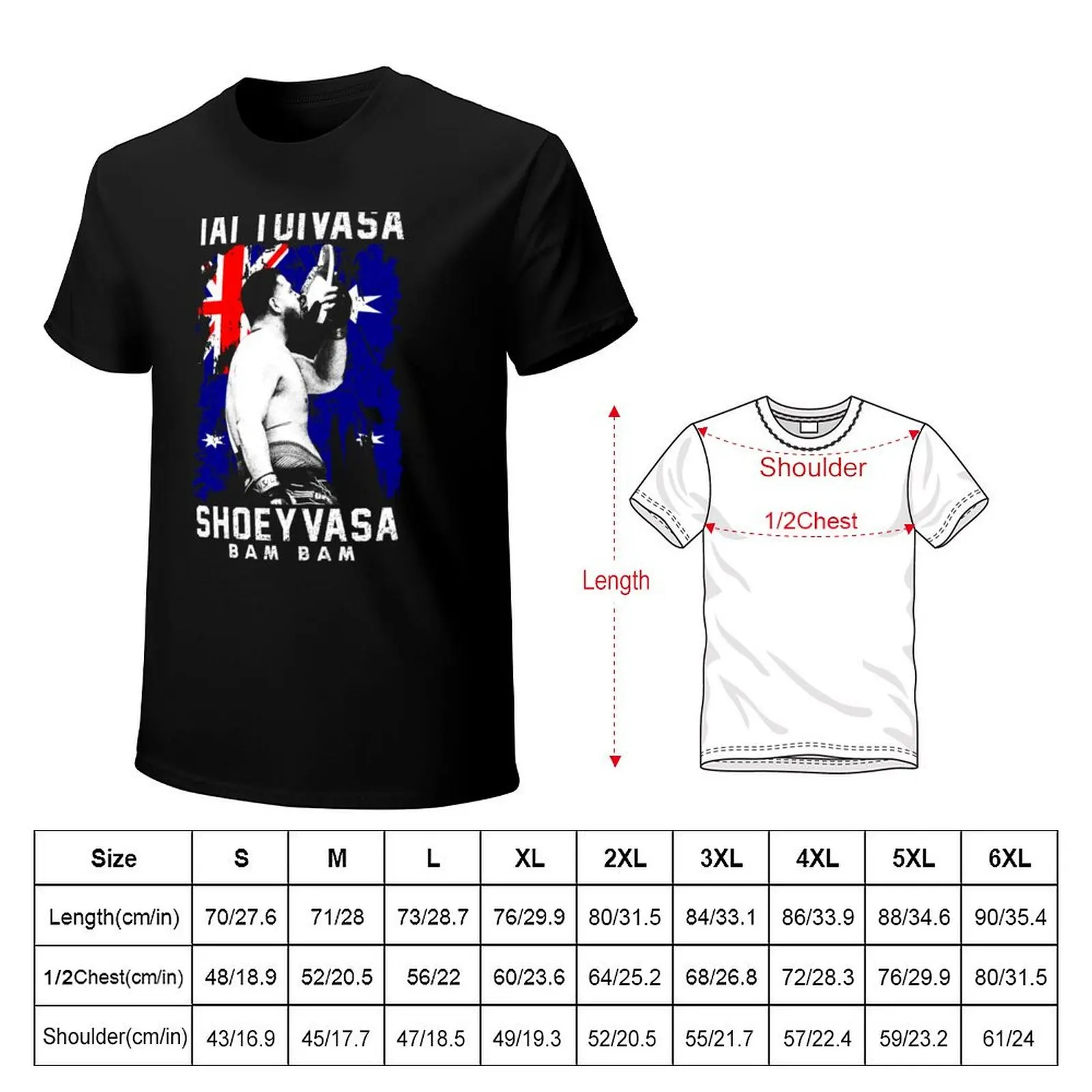 Футболка Tai Tuivasa Shoeyvasa Bam уличная одежда необходимая футболка пот аниме мужские
