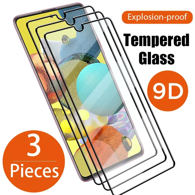 

3Pcs Screen Protector On Galaxy A70S A50S A40 A30S A20 A10 A01 A02 Tempered Glass On Samsung A71 A51 A42 5G A41 A31 A21S A12 A11