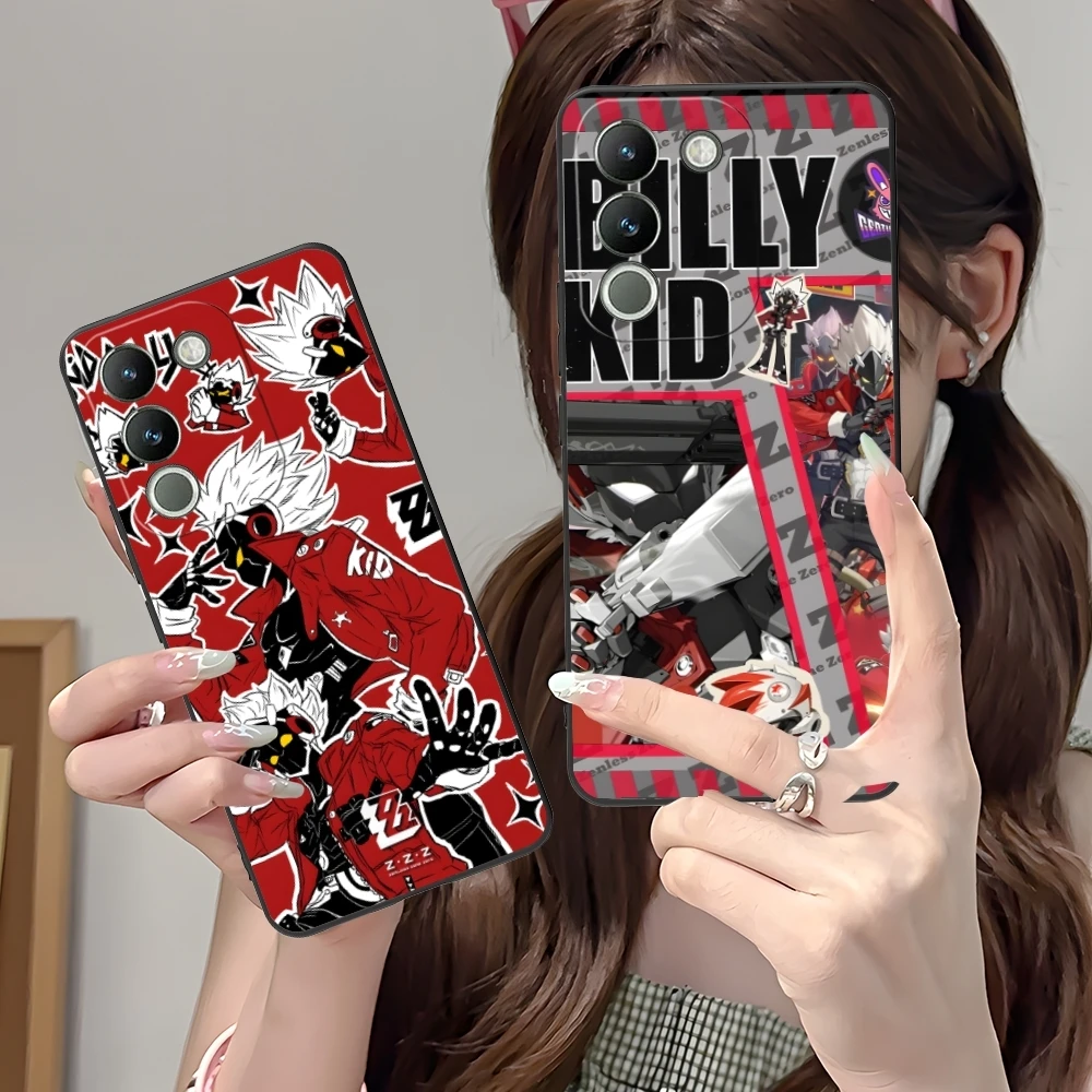 Zenless Zone Zero Billy Kid Mobile Phone Case for VIVO Y95 Y93 Y31 Y20 V19 V17 V15 Pro X60 NEX Black Soft Cover Shell