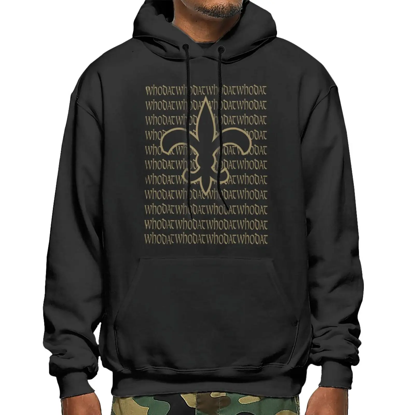 

Orleans 100 Saints Who Dat Hoodies Sportswear Hooded Sweatshirts Zip Hoodie Hoodie With Zipper Sweaters For Men Men 's Sweater