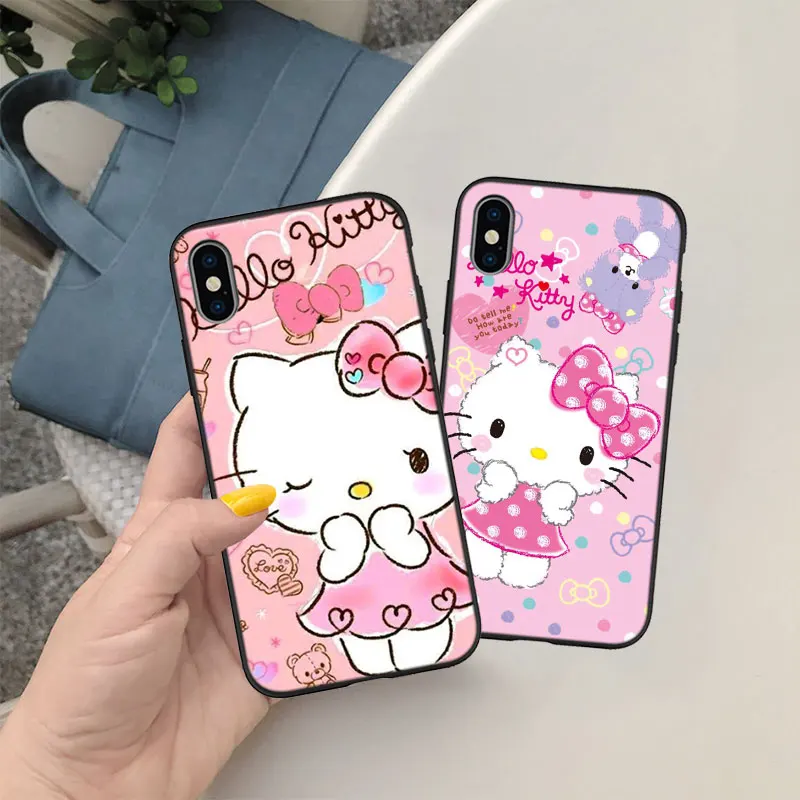 Чехол Hello kitty для телефона Samsung Galaxy A03 A11 M21 M30 M30S M31 J5 J6 J7 J8 Plus Prime Core Pro Quantum 2