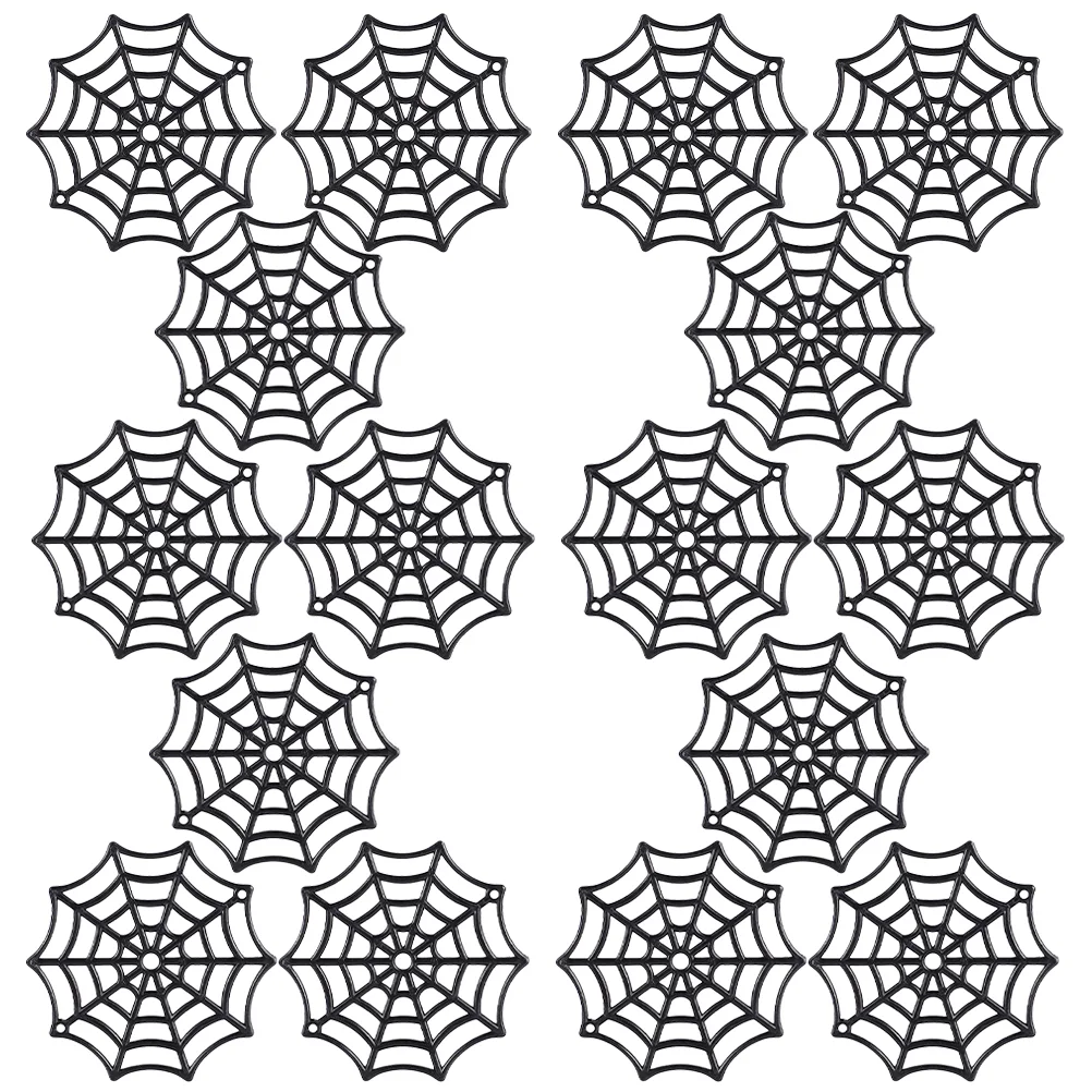 

80 Pcs Outdoor Halloween Decorations Indoor Goth Accessories Plastic Cobweb Spider Party Hanging Ornament