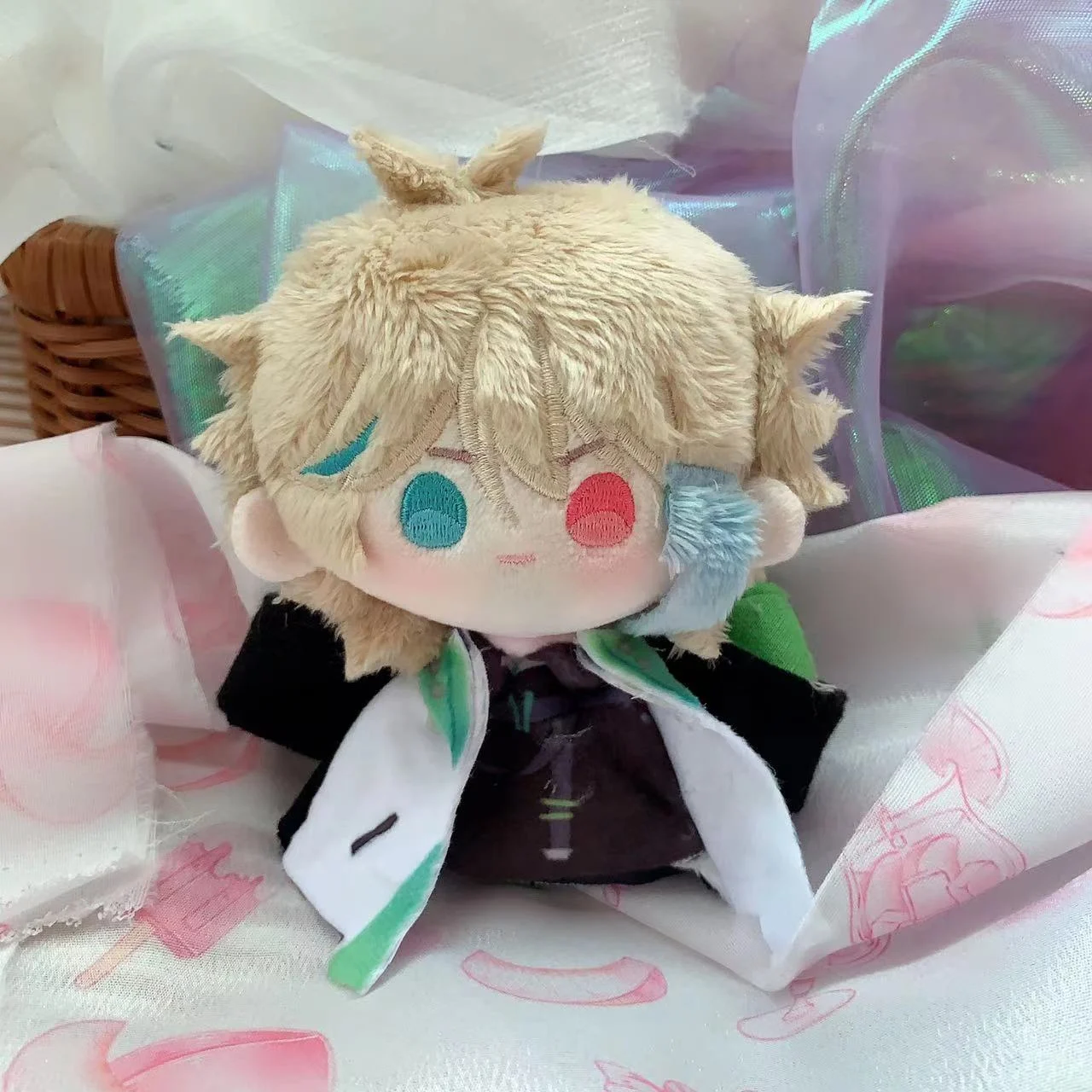 

Игрушка Аниме Yuri Vtuber Aza для косплея 12 см, плюшевые набитые солнечные куклы, брелок, сумка, подвеска, подарок