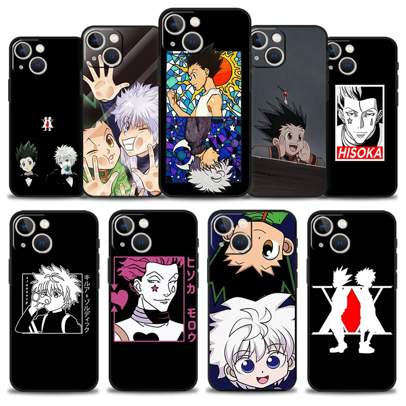 

Anime Hunter x Hunters Black Style Comic Phone Case For Apple iPhone 13 11 12 Pro Max XR X 8 7 6 6S Plus XS 13mini SE Cover