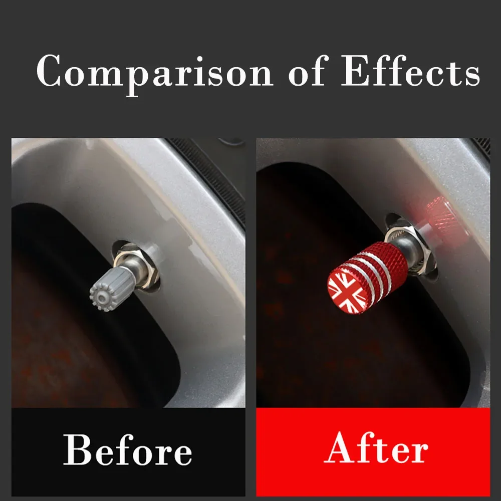 1 шт. колпачки для штока клапана флаг Великобритании алюминиевые автомобильные