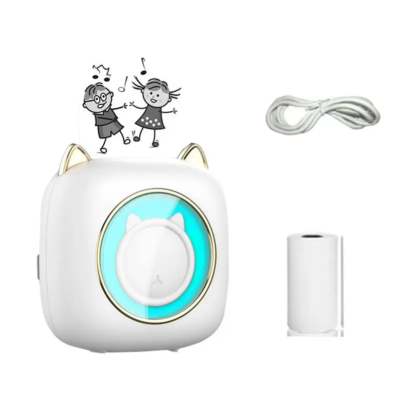 

Фотопринтер Беспроводная Светодиодная лампа-стикер Принтер, умный фотопринтер, совместим с фотографическим принтером Беспроводная Светодиодная лампа-стикер для записей