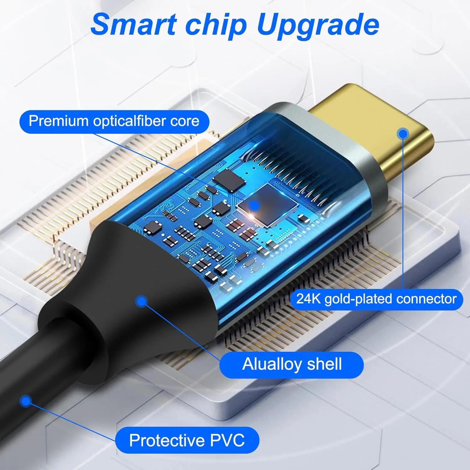Фото Оптический аудиоадаптер USB-Toslink, кабель-конвертер USB A 2.0 (штекер) в порт SPDIF (цифровой оптоволоконный) для ноутбуков и ПК №4