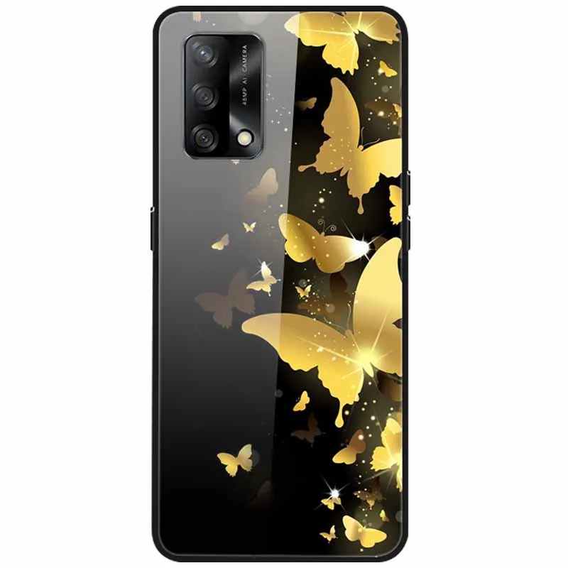 Для Oppo Reno 6 Lite чехол из закаленного стекла Твердый для Reno6 2022 роскошный защитный