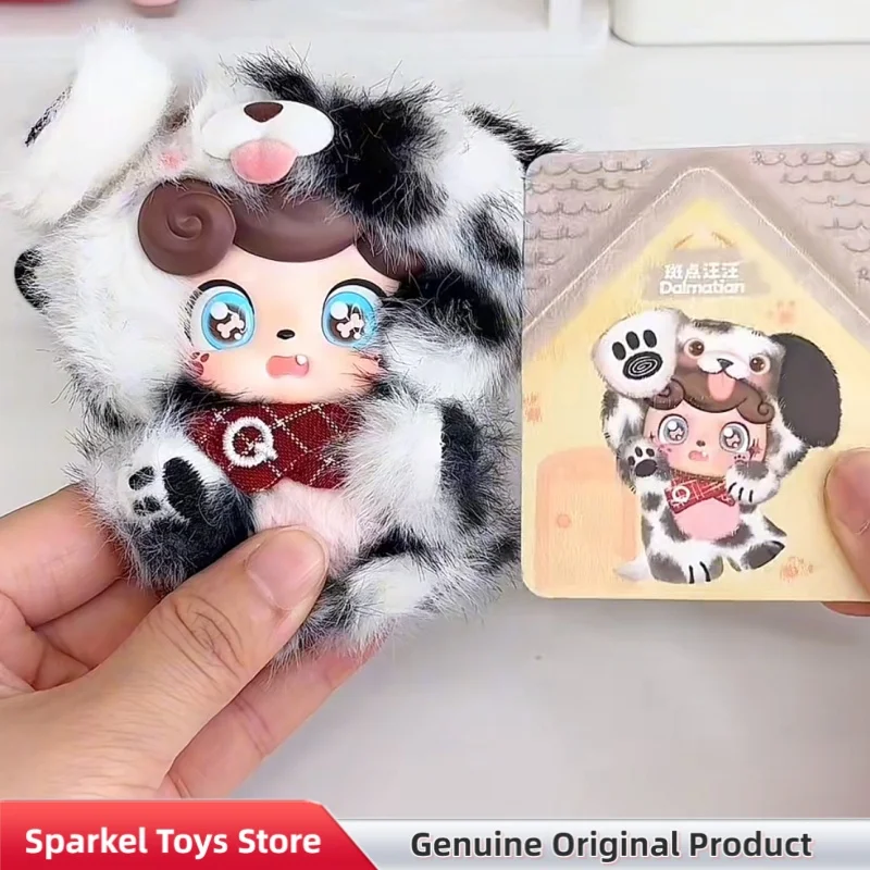 Фото Оригинальный плюшевый брелок Q.Kid Q Pet Series в закрытой упаковке, пушистая коллекционная фигурка, подарок для взрослых коллекционеров, декор для дома, кукла №3