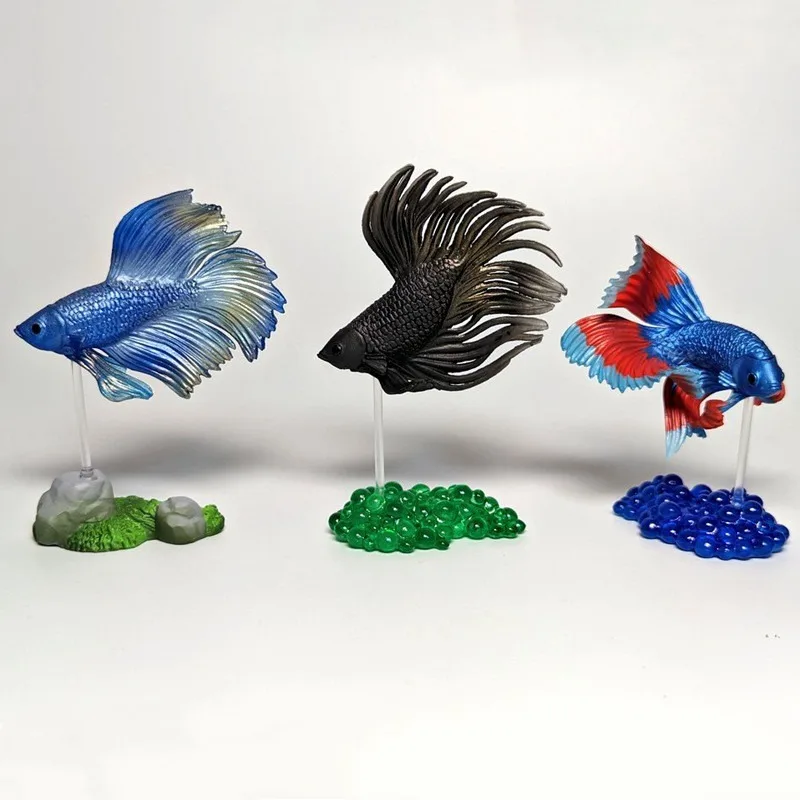 Японская искусственная тайская фигурка бетты тропической рыбы капсульные