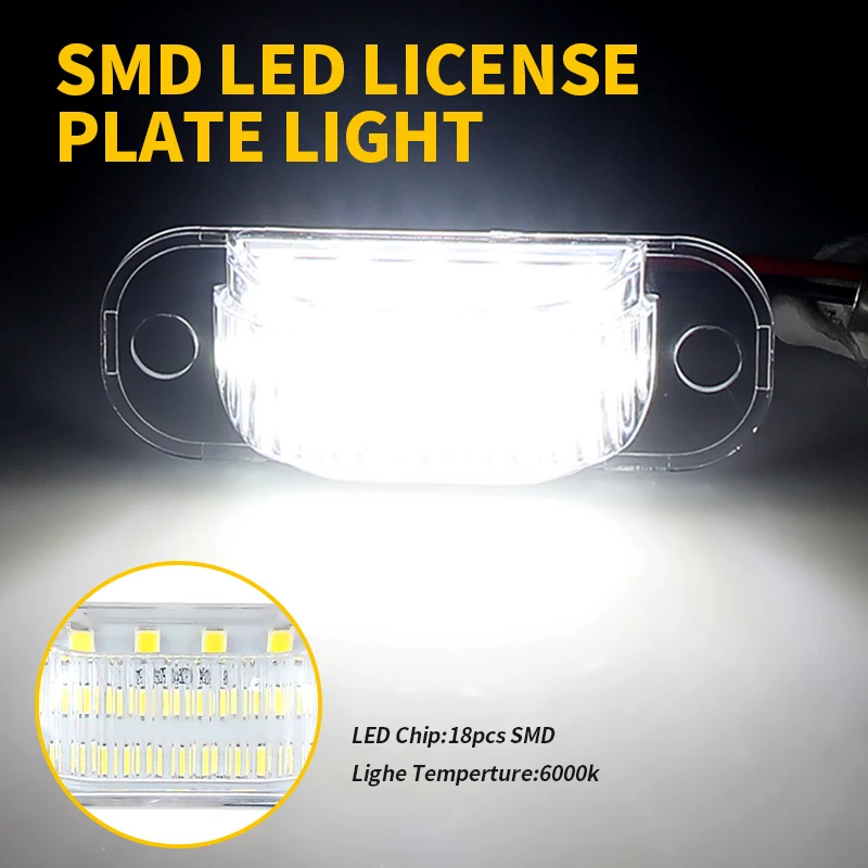 Светодиодные лампы номерного знака для Audi 80 B4 1992-1996 Cabrio 1992-2002 100/S4 C4 1991-1994 A6/S6 1994-1997 2