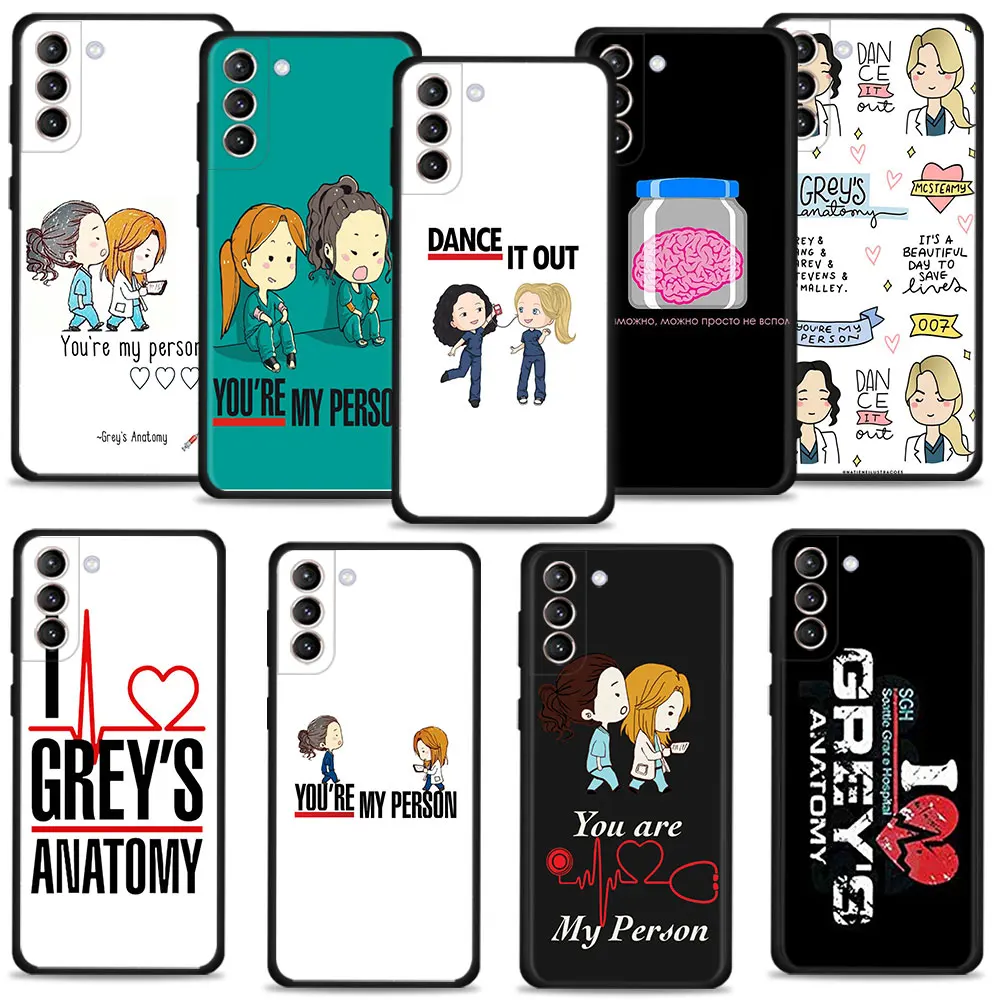 

For Samsung Galaxy S7 S10 S8 S9 S10e S21 Plus S20 FE 2022 S22 Ultra 5G Para Soft Grey's Grey is Anatomy TV Coque